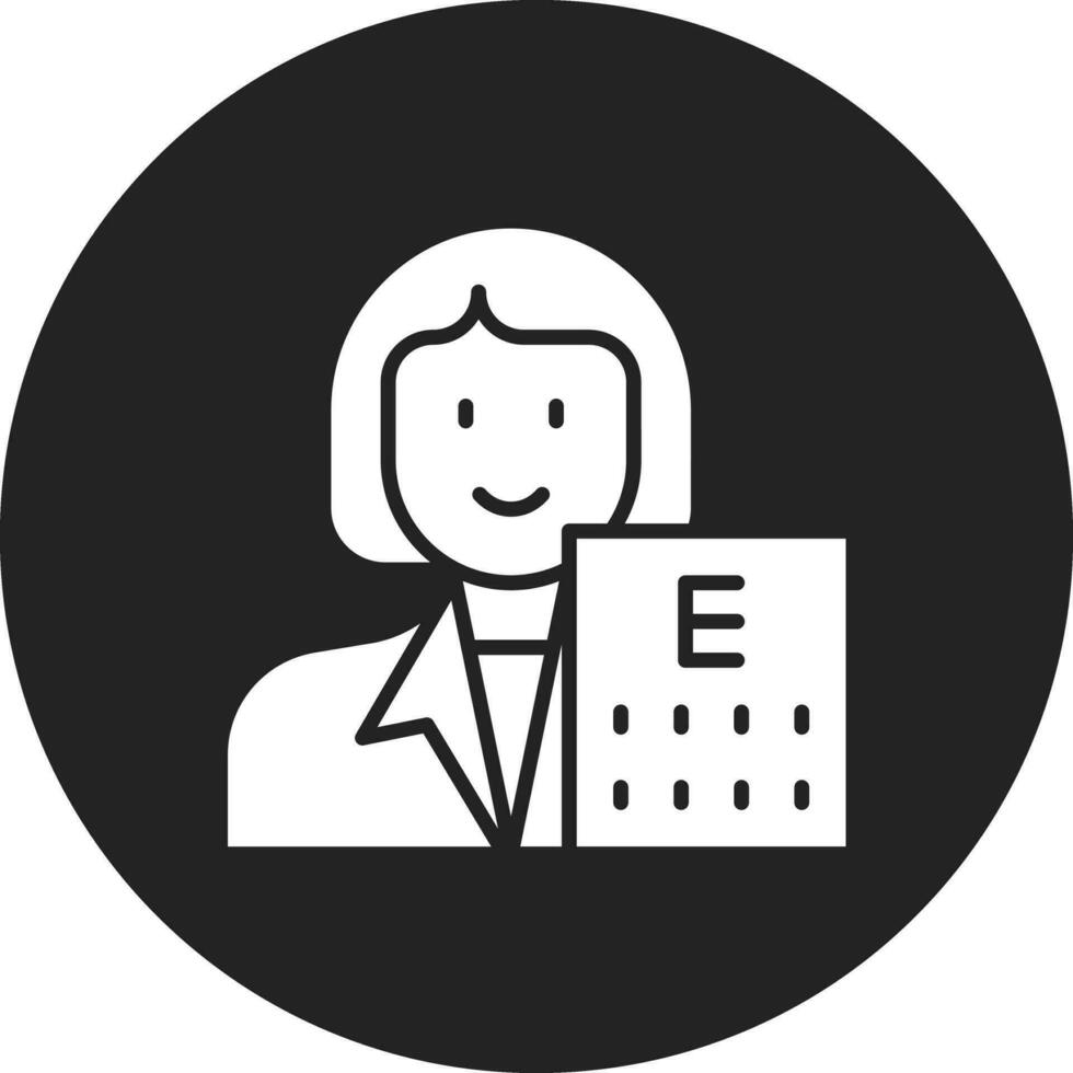 Optometrist Female Vector Icon