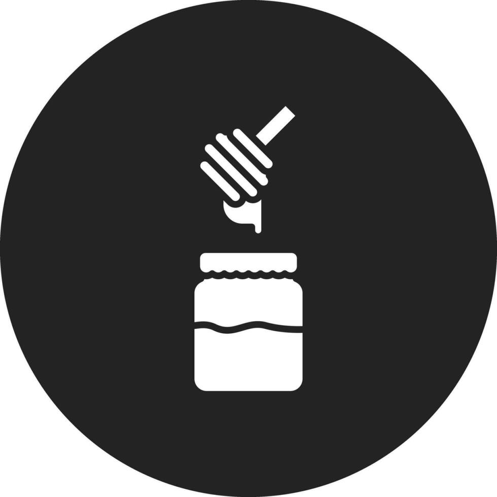 Honey Jar Vector Icon