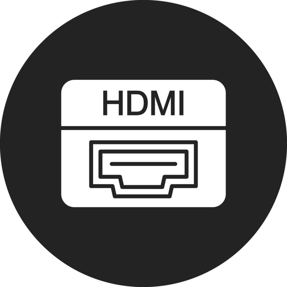 hdmi Puerto vector icono