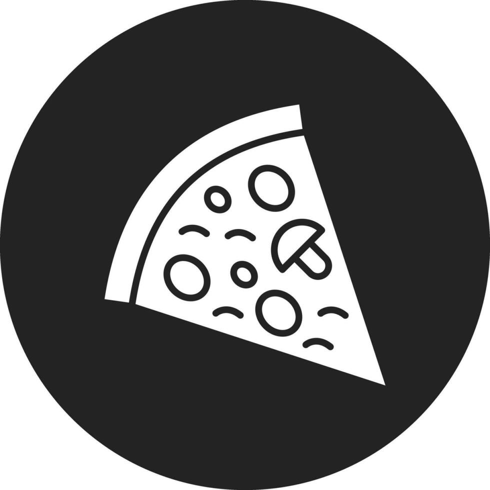 icono de vector de rebanada de pizza