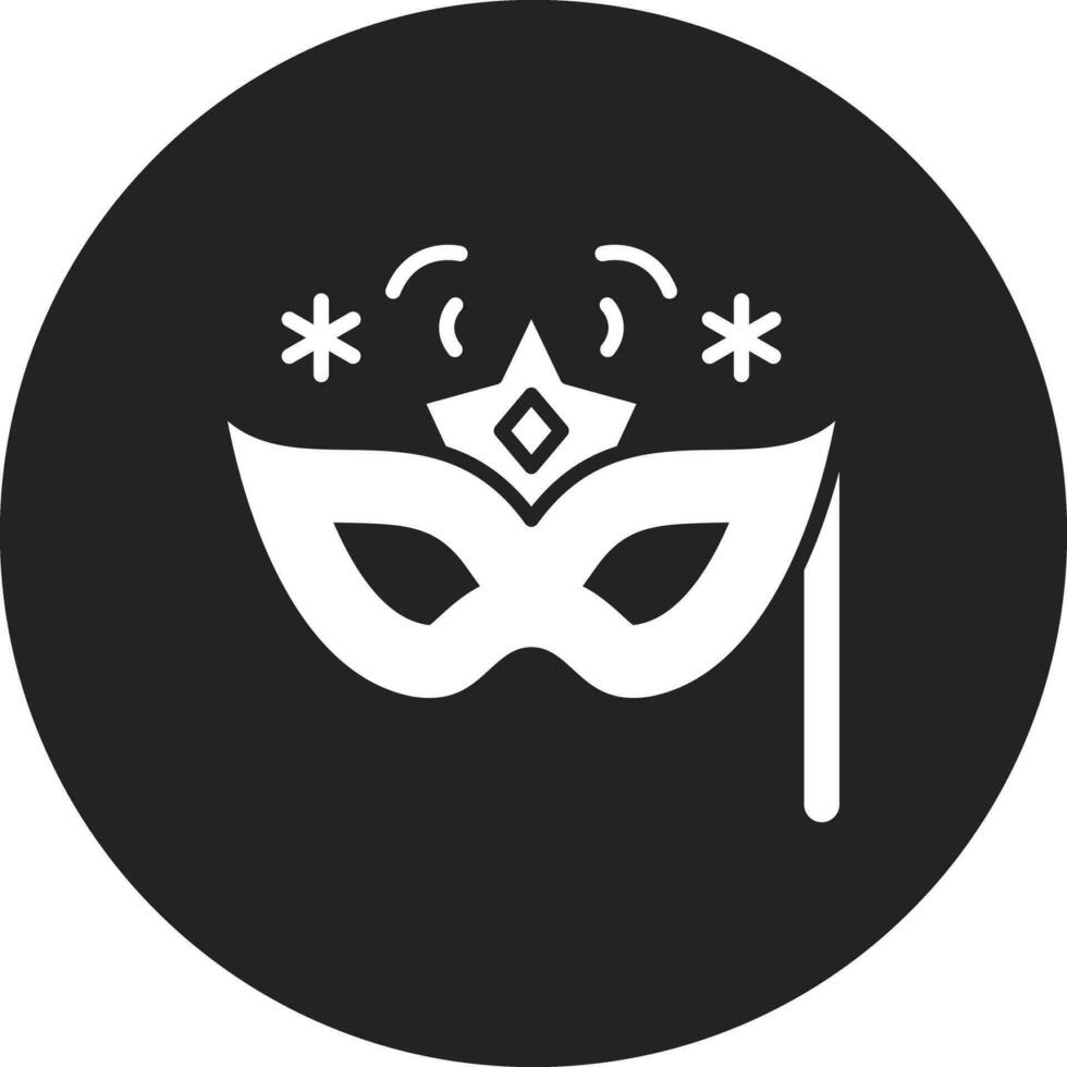 nuevo año máscara vector icono