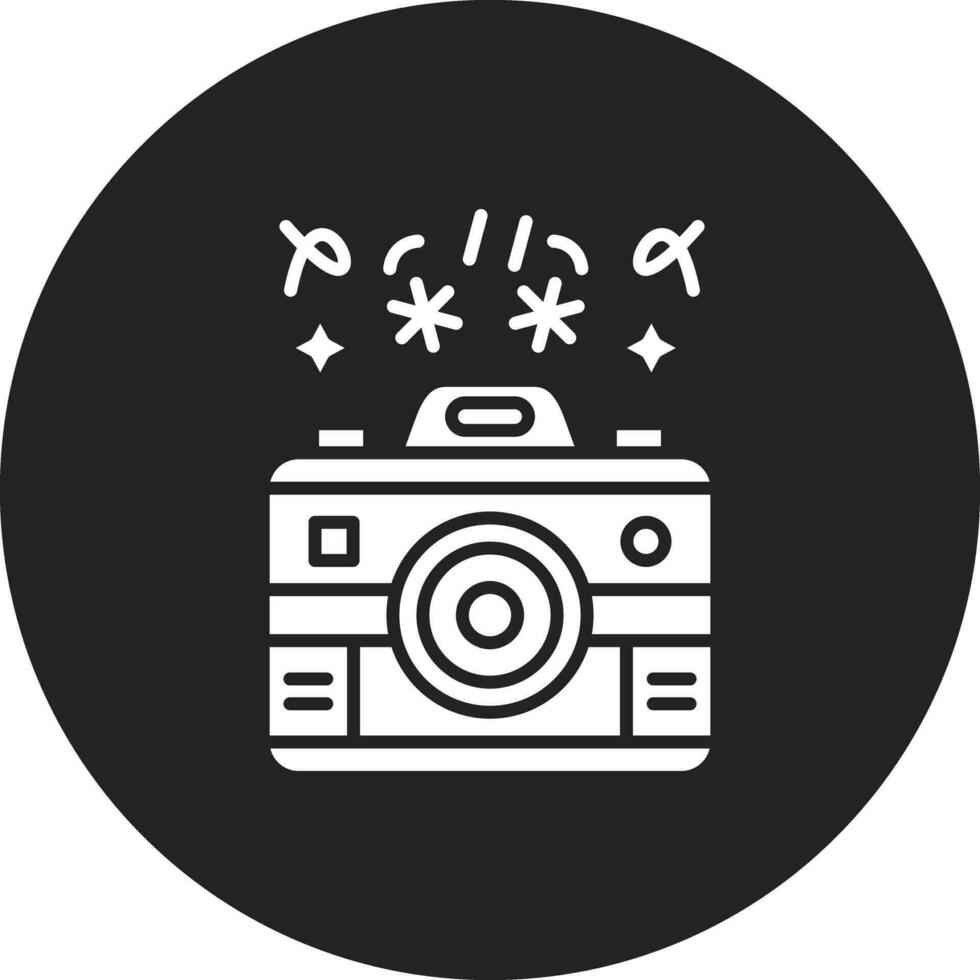 New Year Camera Vector Icon