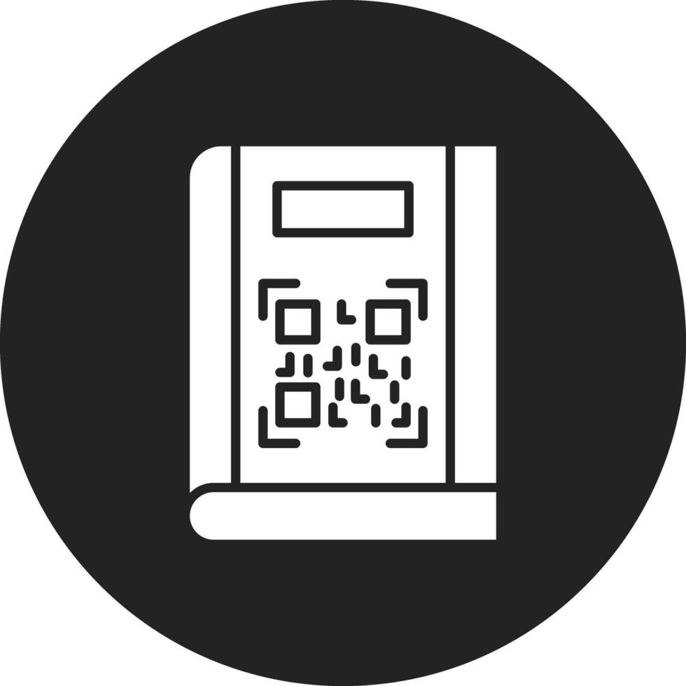 icono de vector de código qr