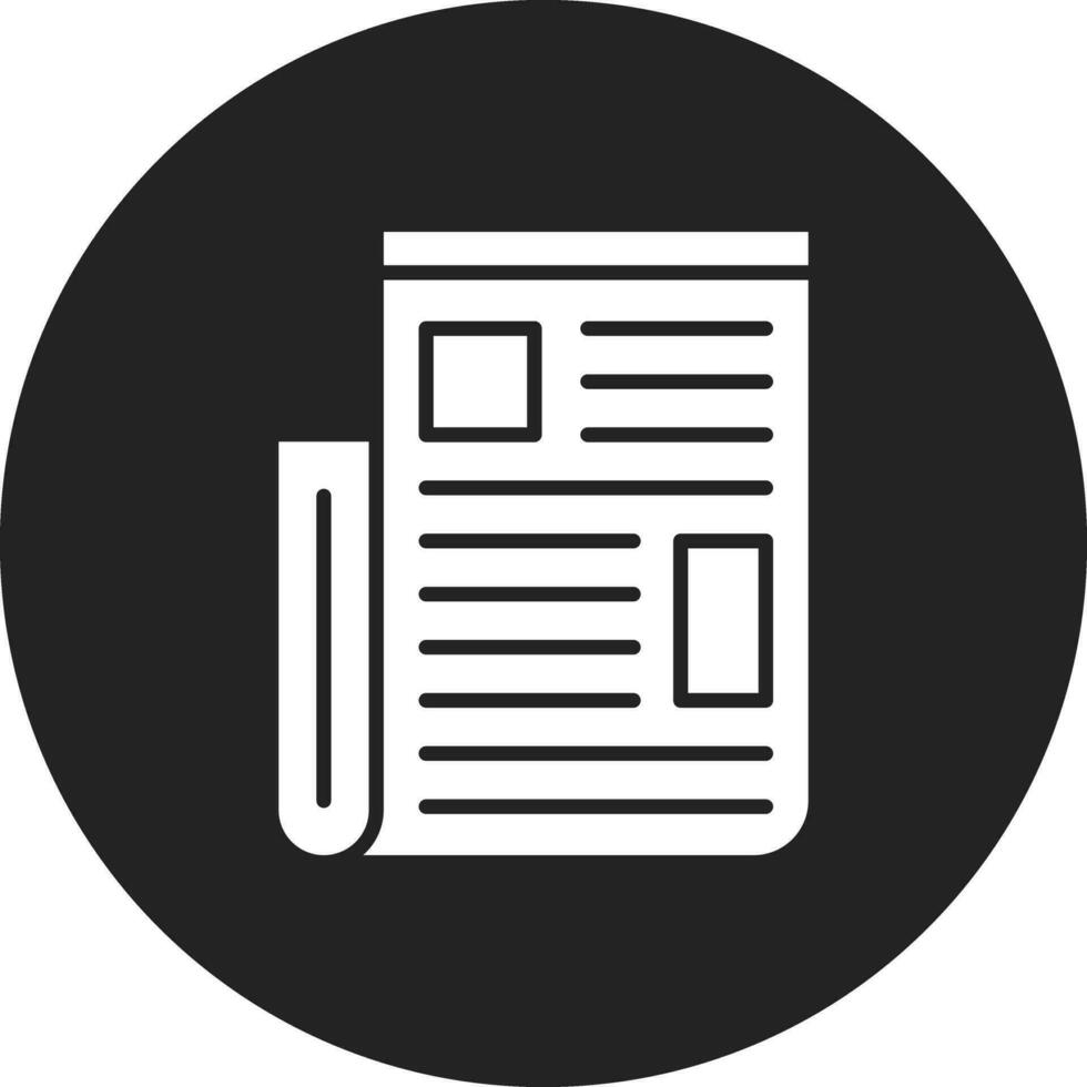 Newspaper Vector Icon