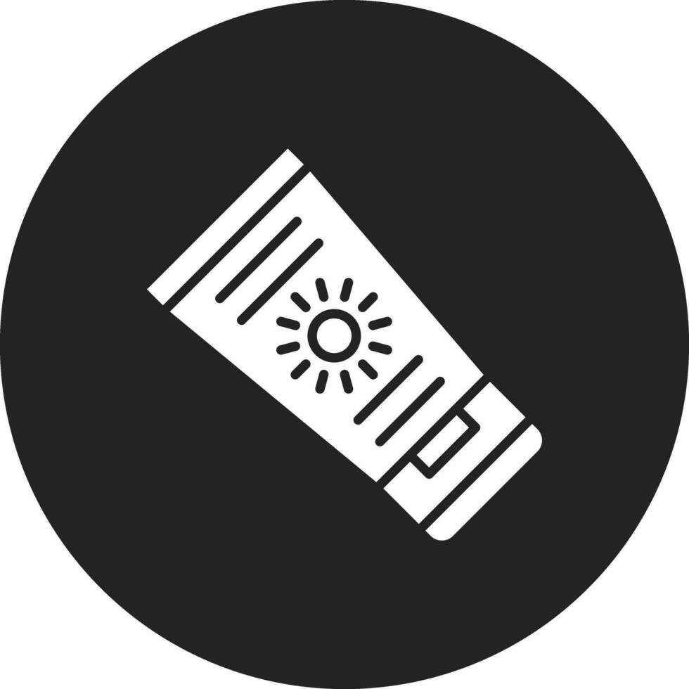 icono de vector de crema solar