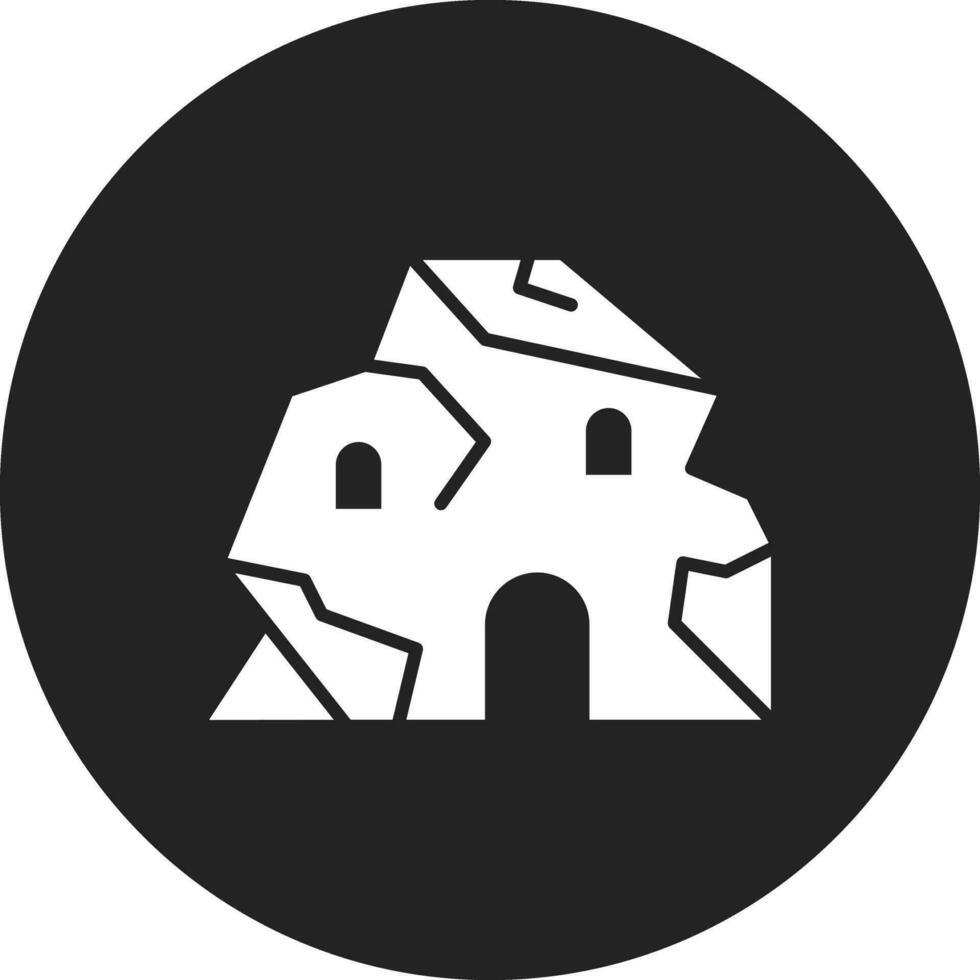 Cave House Vector Icon