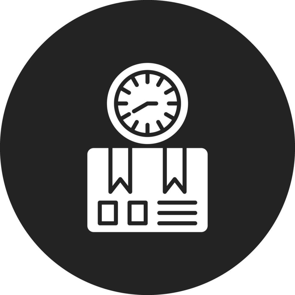 icono de vector de tiempo de entrega