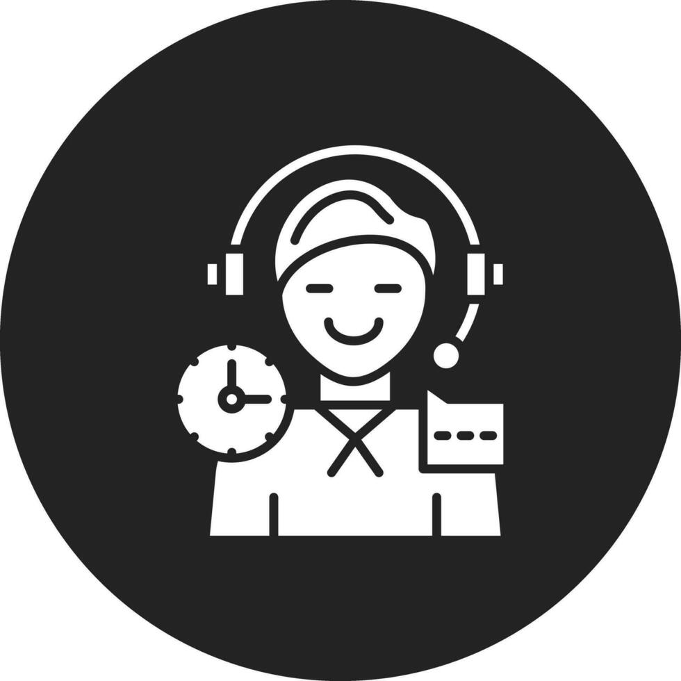 icono de vector de servicio al cliente