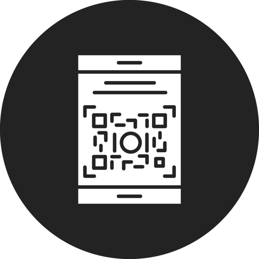 icono de vector de código qr