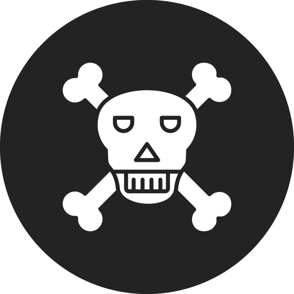 cráneo isla vector icono