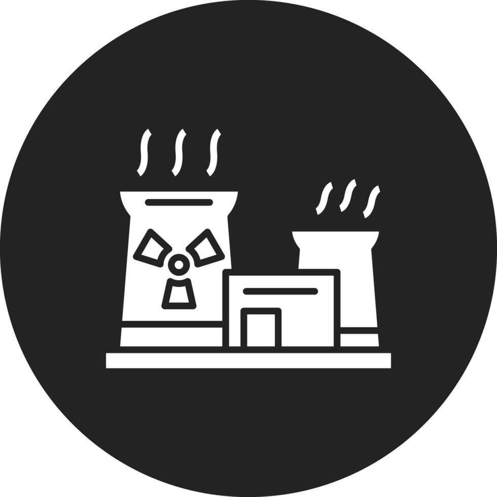 icono de vector de energía nuclear