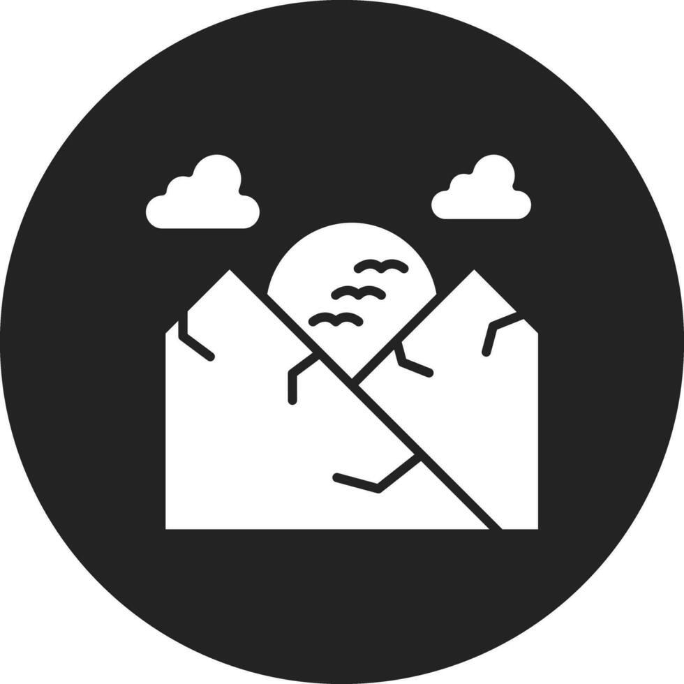 Sunset Landscape Vector Icon