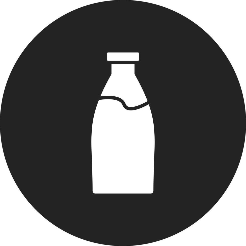 icono de vector de botella de leche