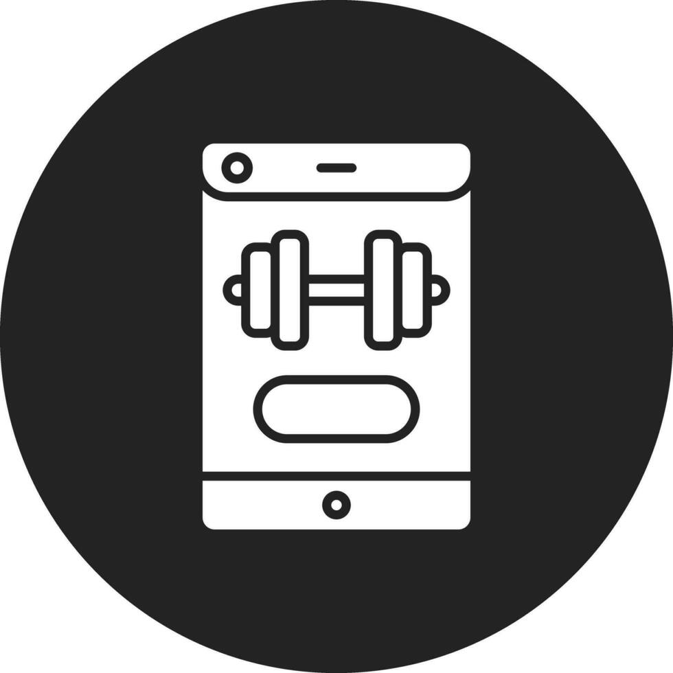 gimnasio aplicación vector icono