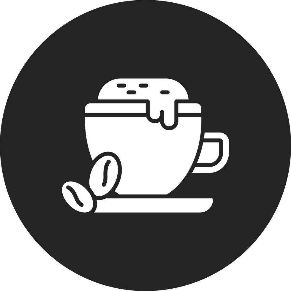 café latté vector icono