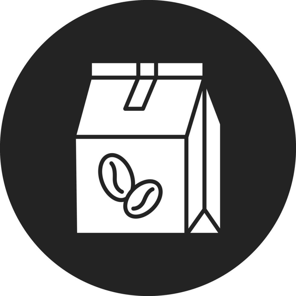 icono de vector de bolsa de café