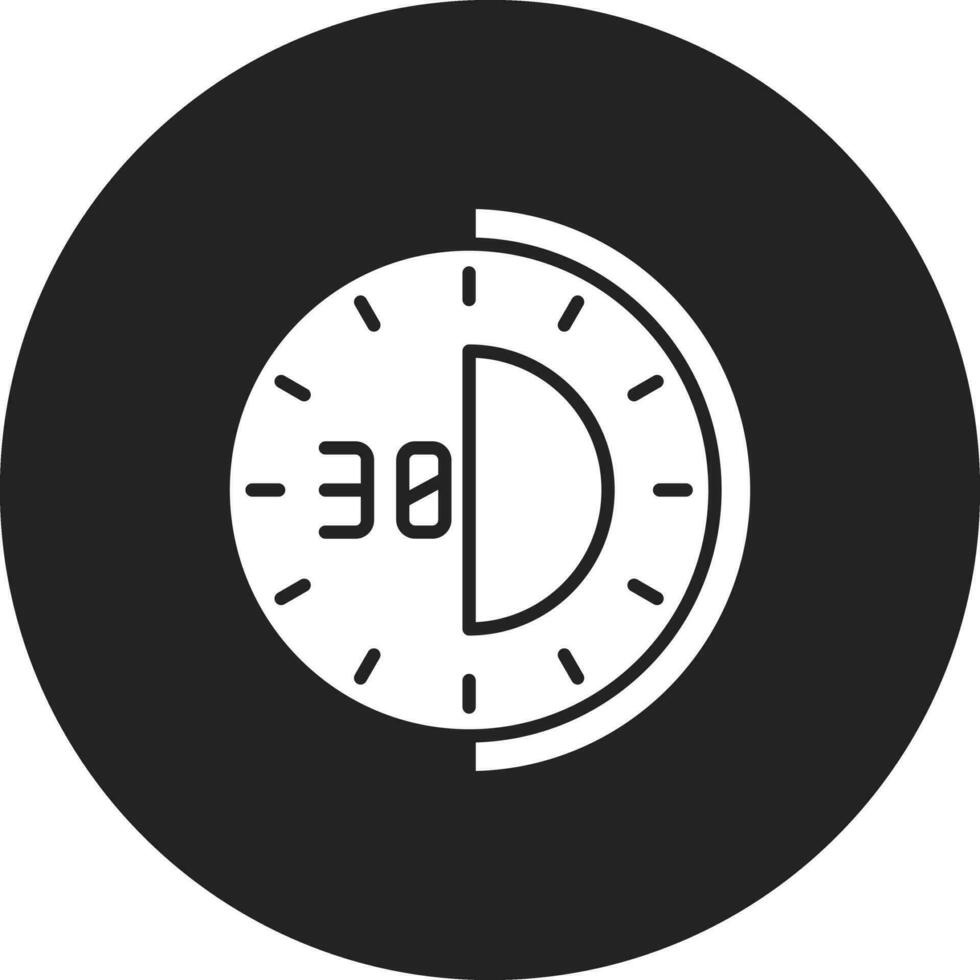 icono de vector de medio tiempo