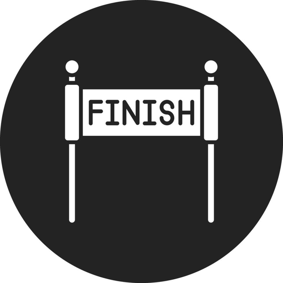 Finish Line Vector Icon