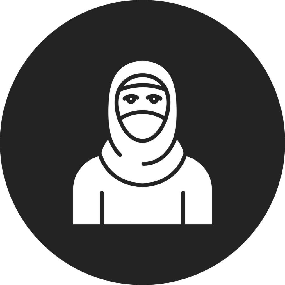 icono de vector de hiyab