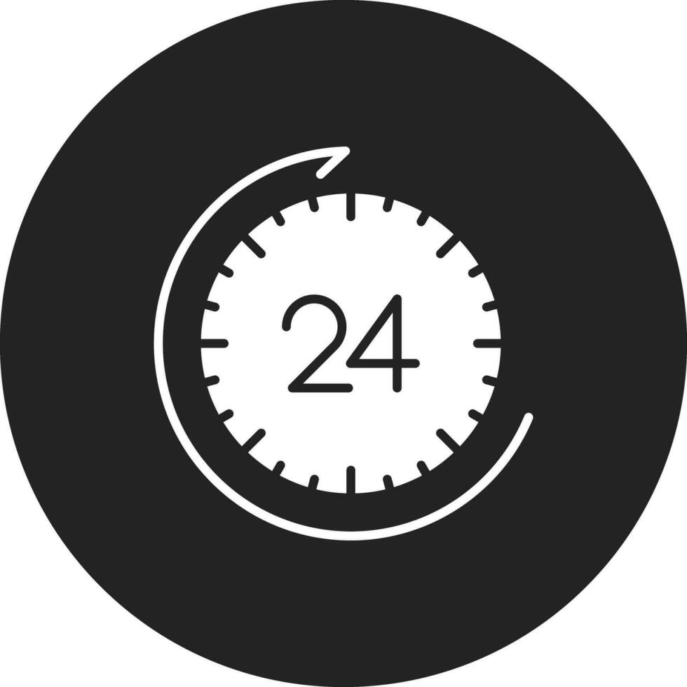 24 horas entrega vector icono