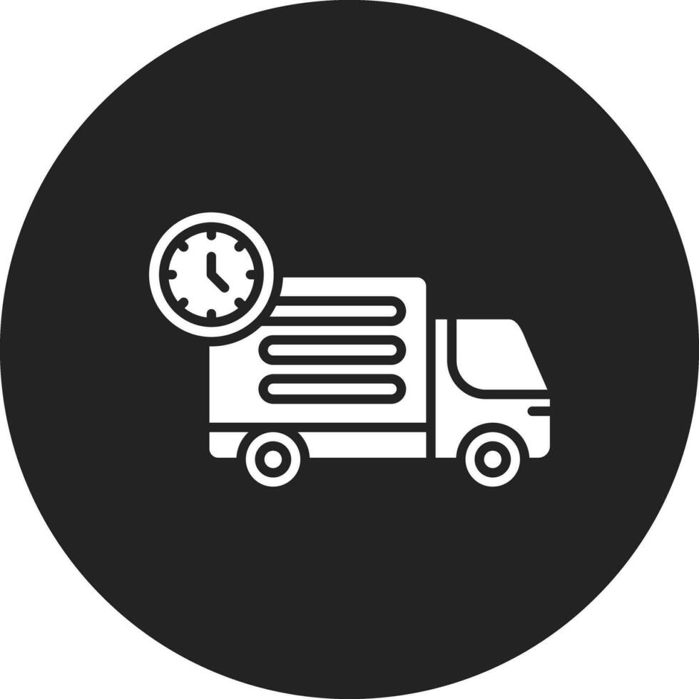 icono de vector de tiempo de entrega