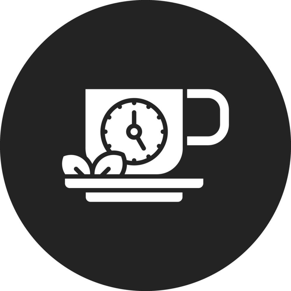 icono de vector de tiempo de té