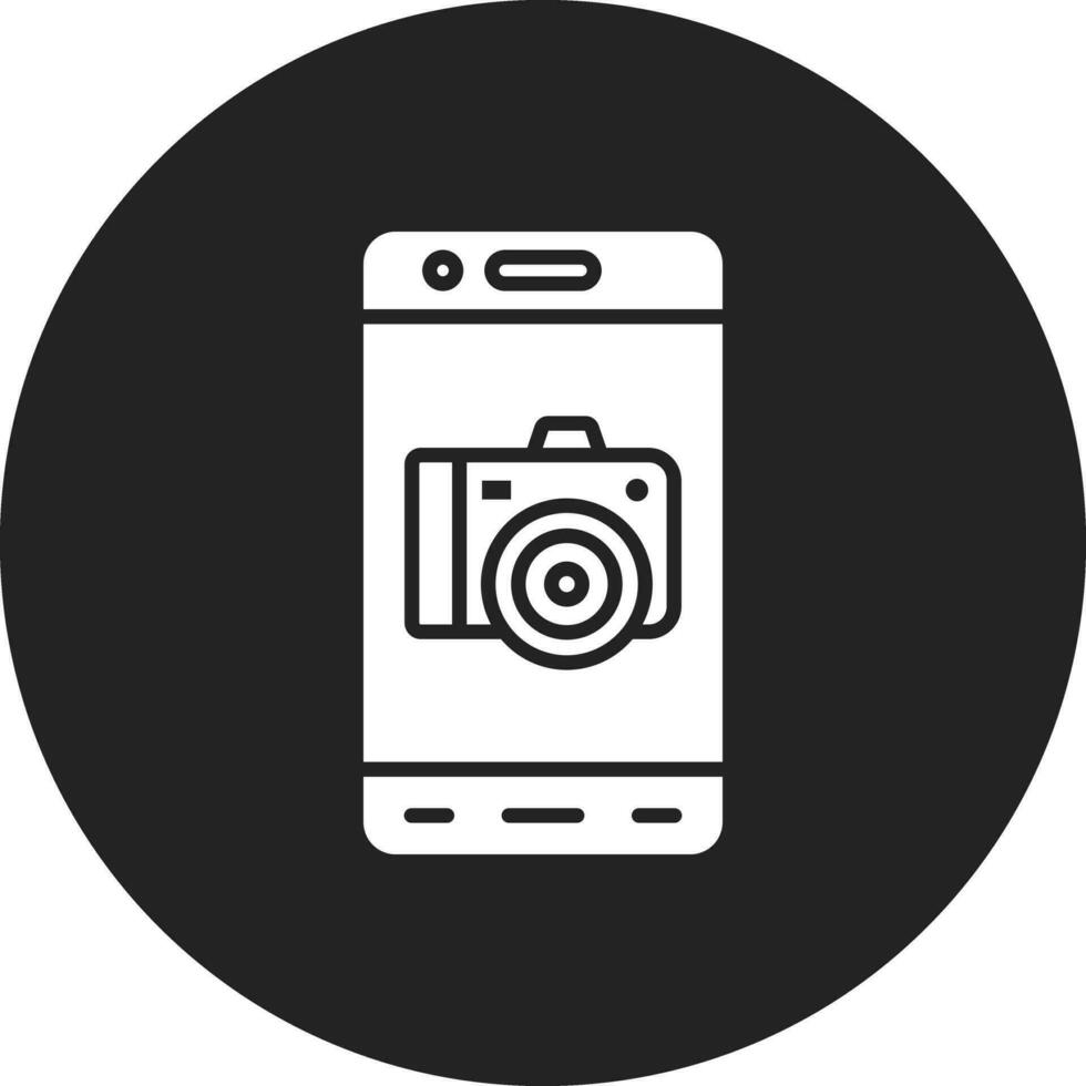 móvil cámara vector icono