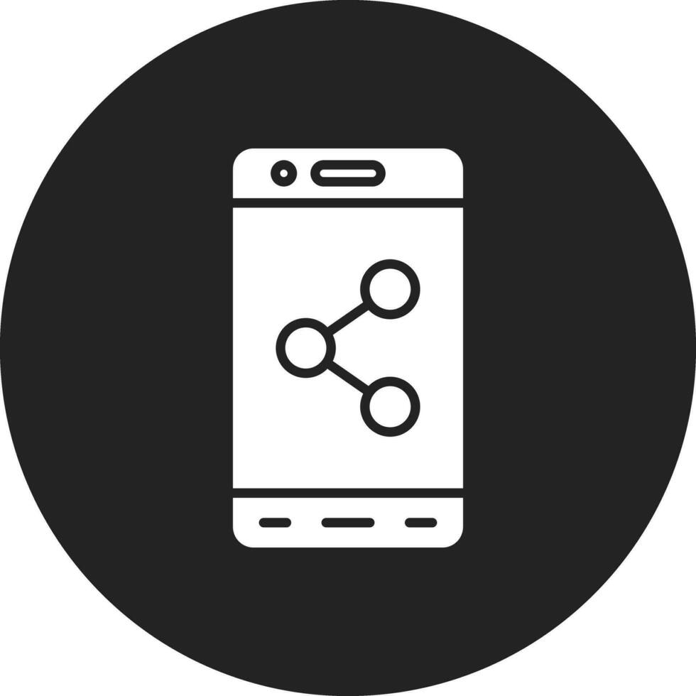 Mobile Share Vector Icon