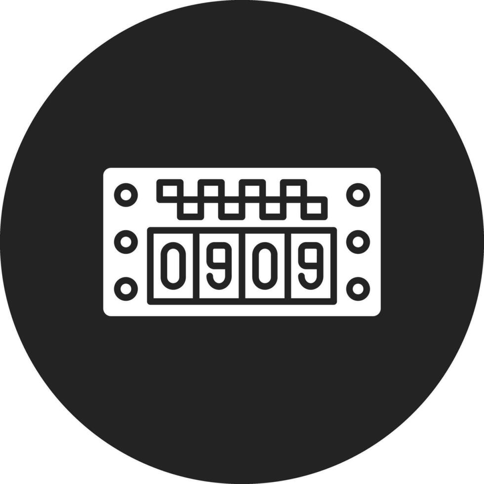 Taxi Meter Vector Icon