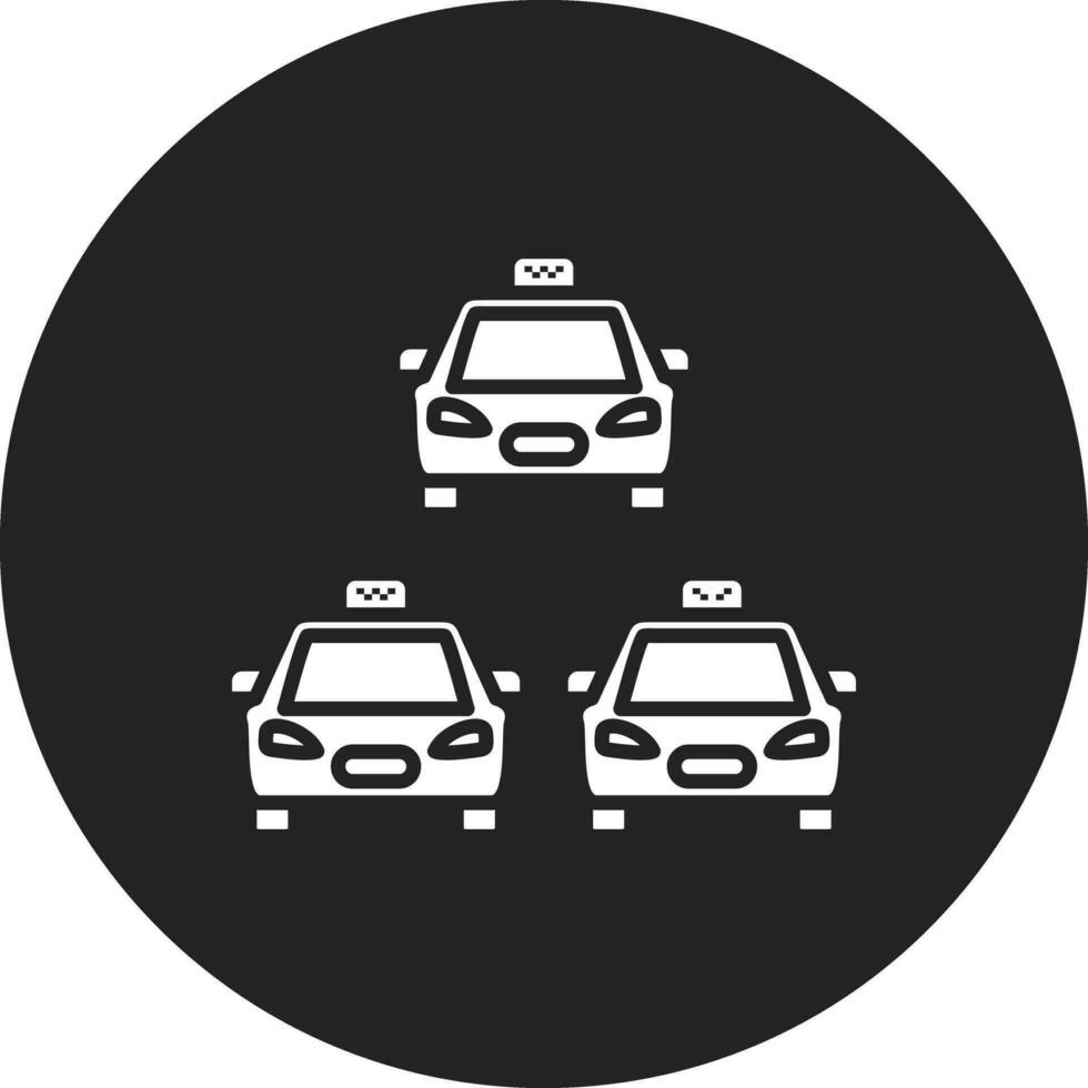 Taxi detener vector icono