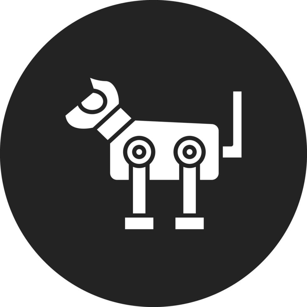 robot perro vector icono