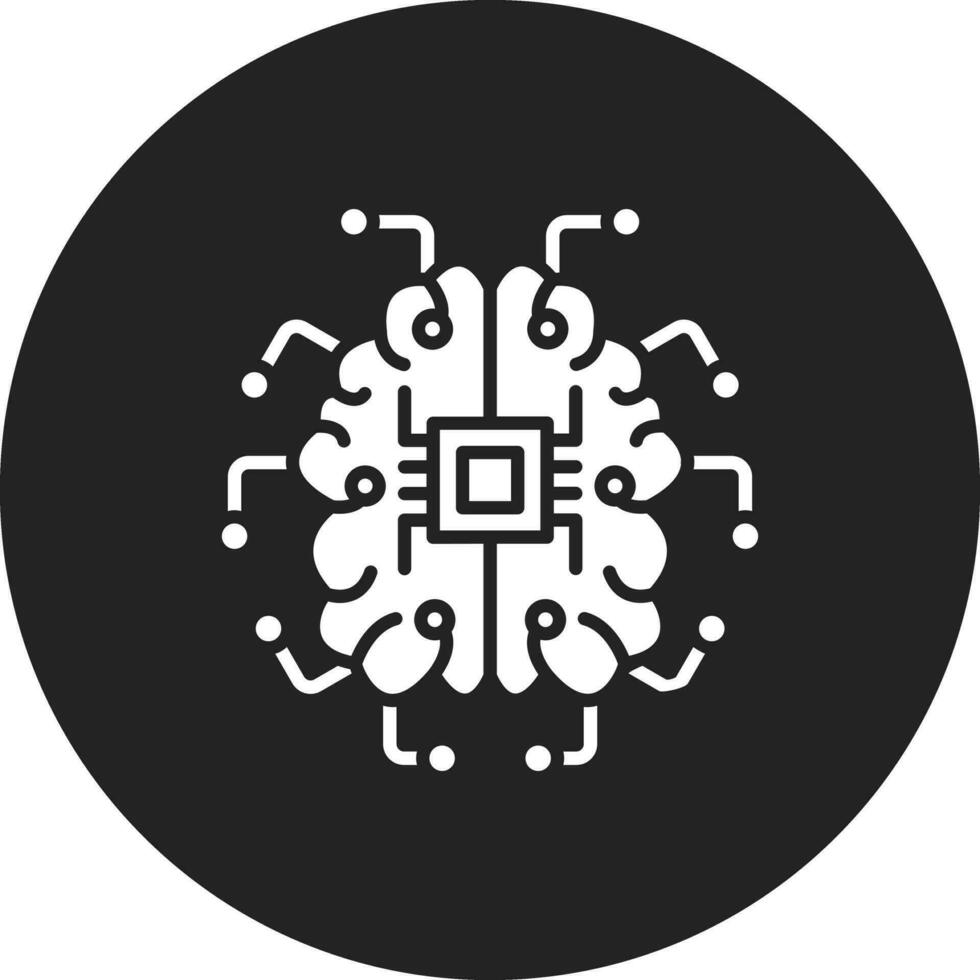 Brain Circuit Vector Icon