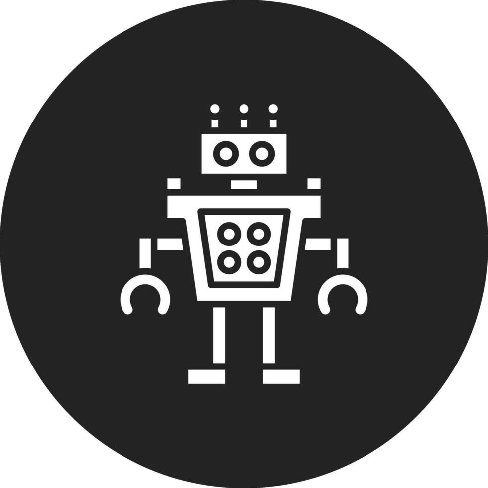 humanoide robot vector icono