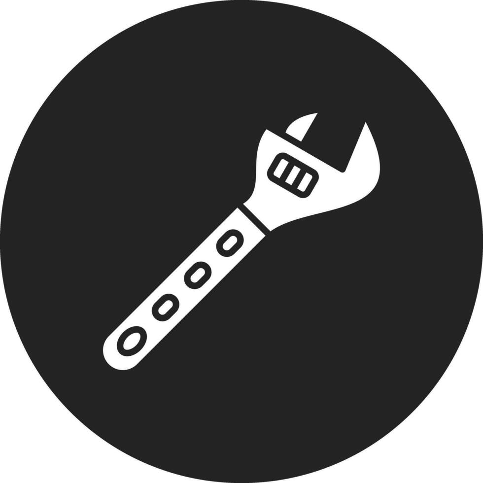 Adjustable Wrench Vector Icon