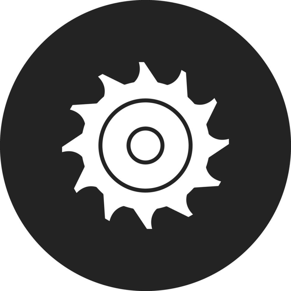 icono de vector de sierra circular