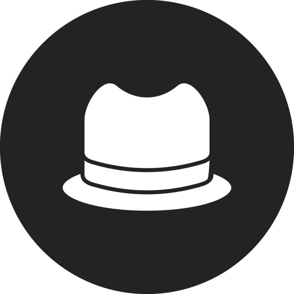 icono de vector de sombrero