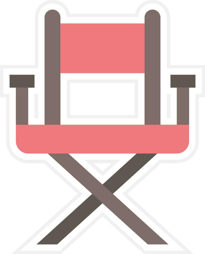 icono de vector de silla de director