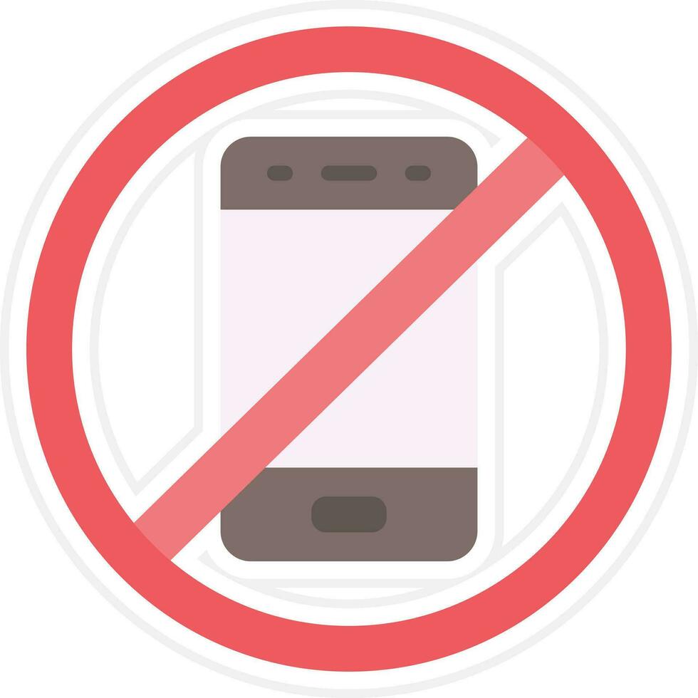 No Phone Vector Icon