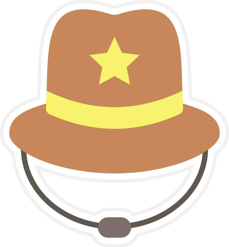 icono de vector de sombrero de vaquero