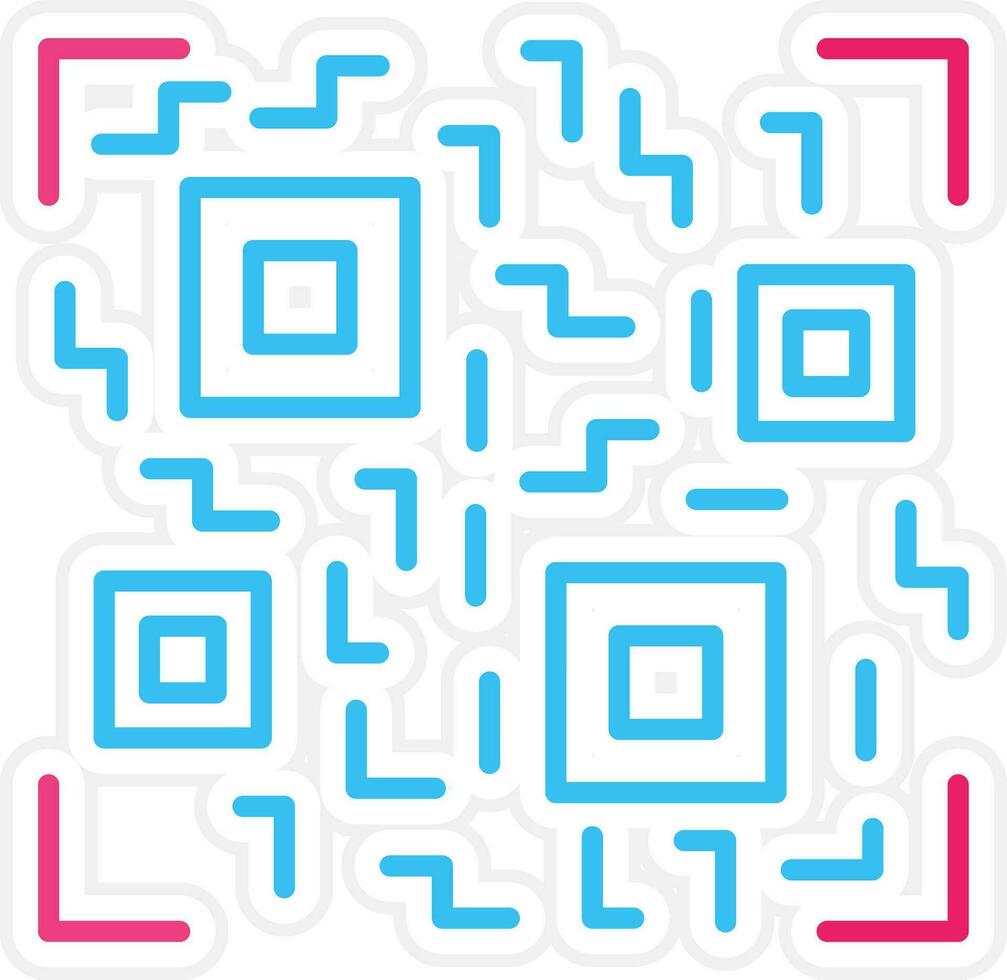 icono de vector de código qr