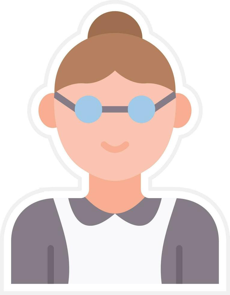 abuela vector icono