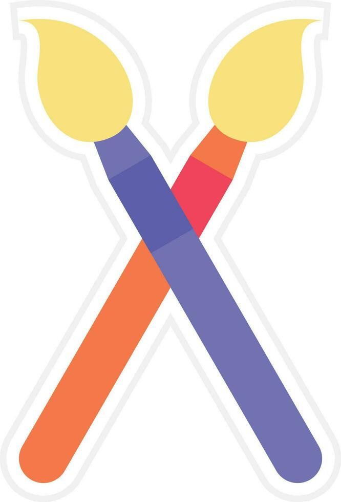 Paint Brushes Vector Icon