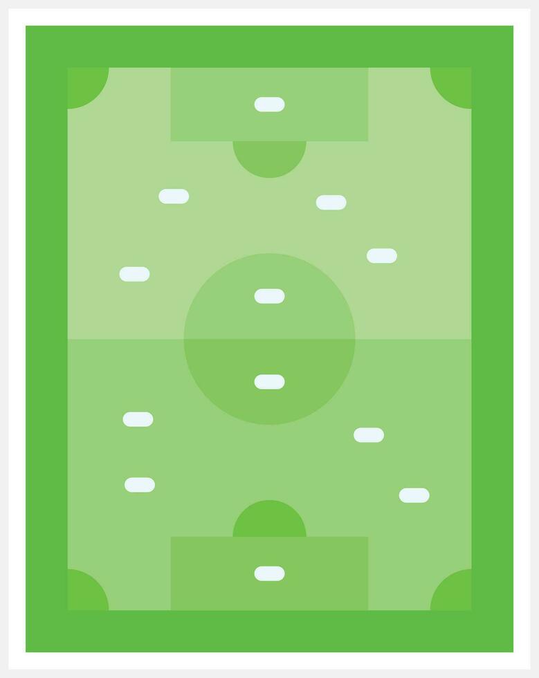 icono de vector de campo de fútbol