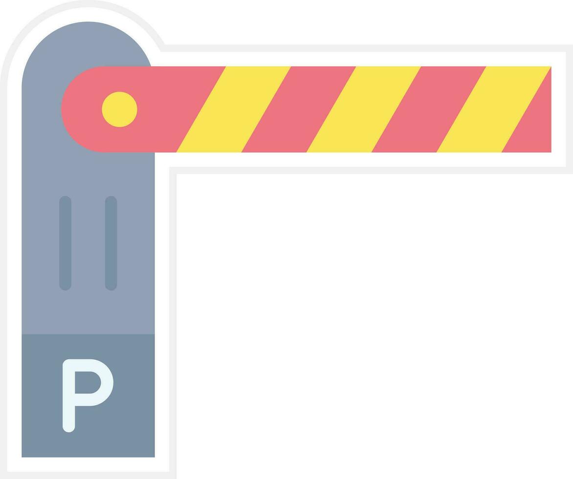 Parking Barrier Vector Icon