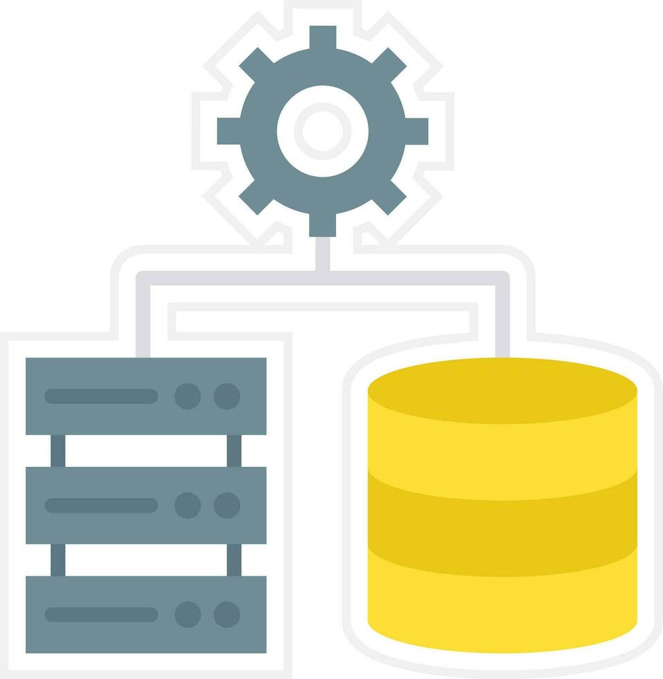 Database Settings Vector Icon