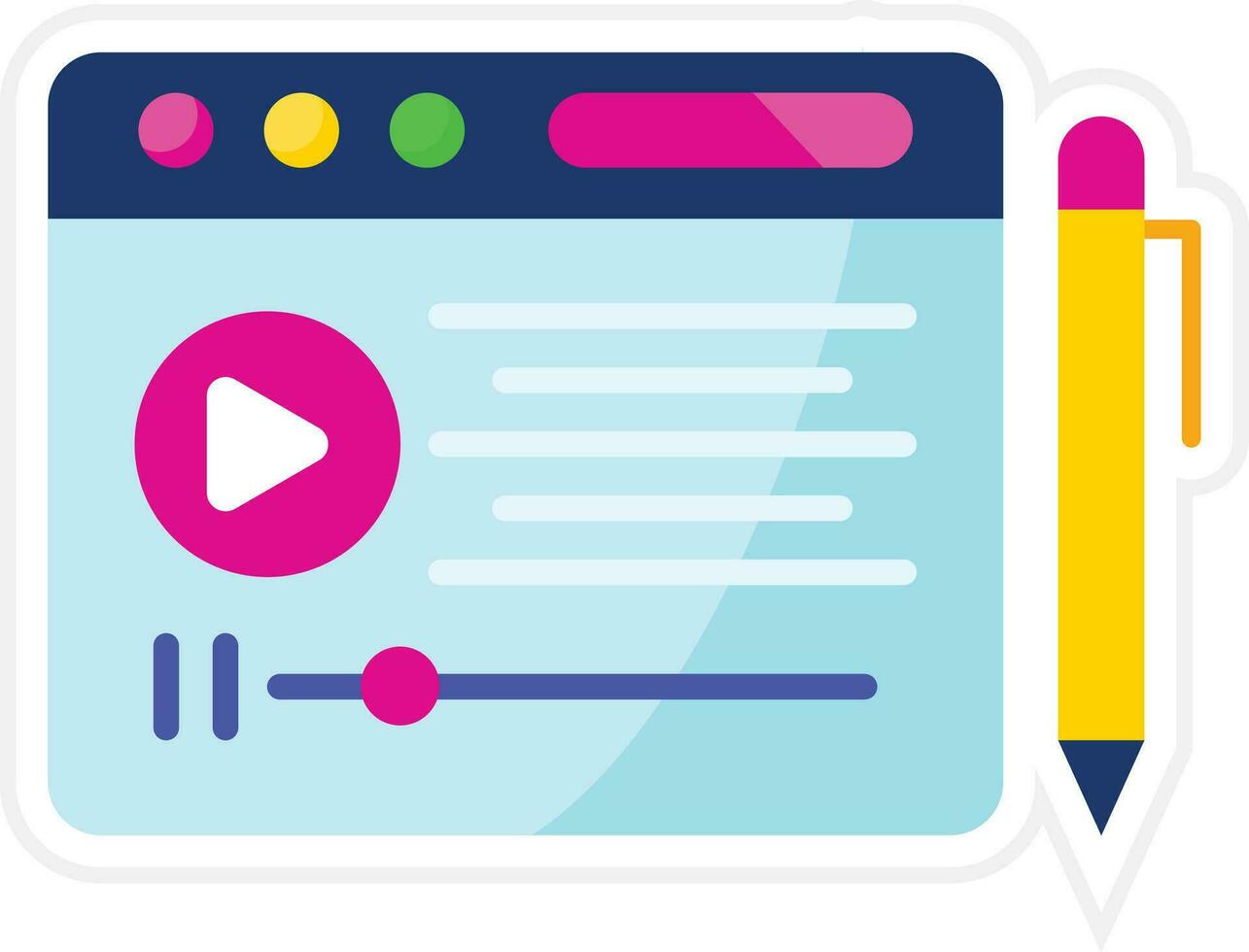 Post Script Vector Icon