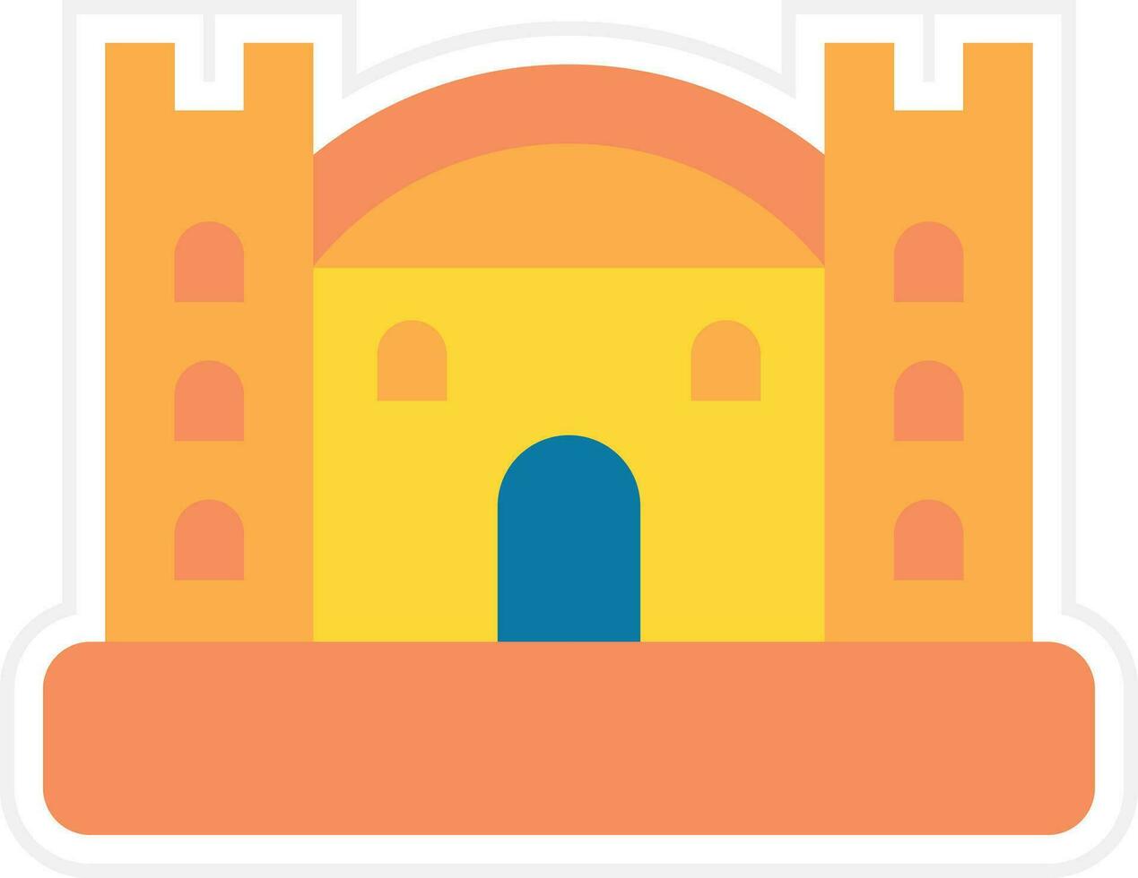 Bouncy Castle Vector Icon