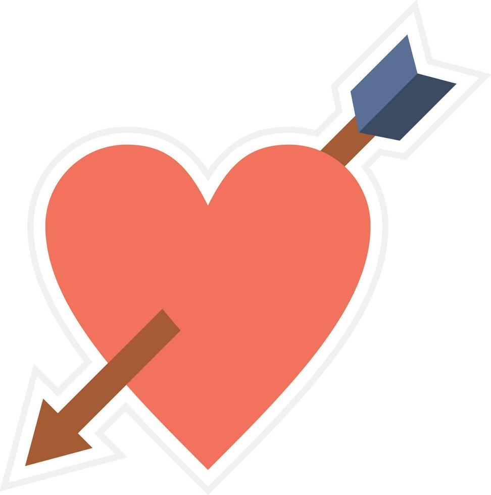 Heart Arrow Vector Icon