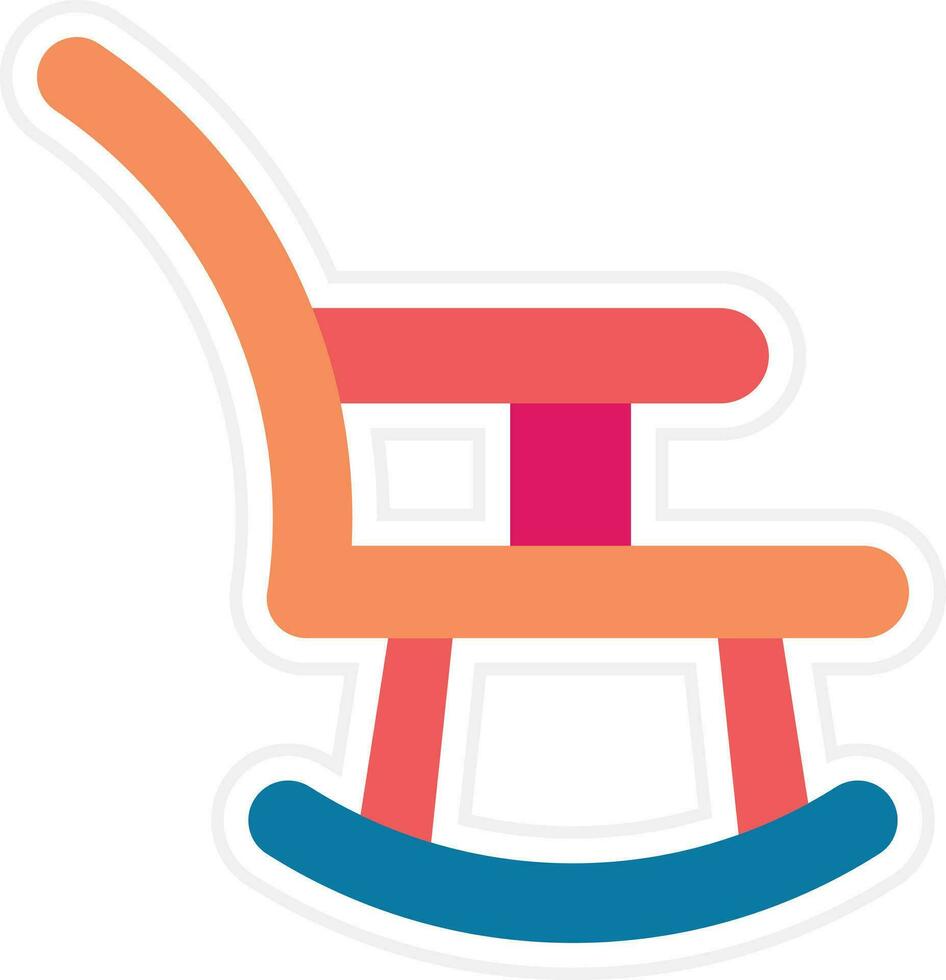 icono de vector de silla de bebé