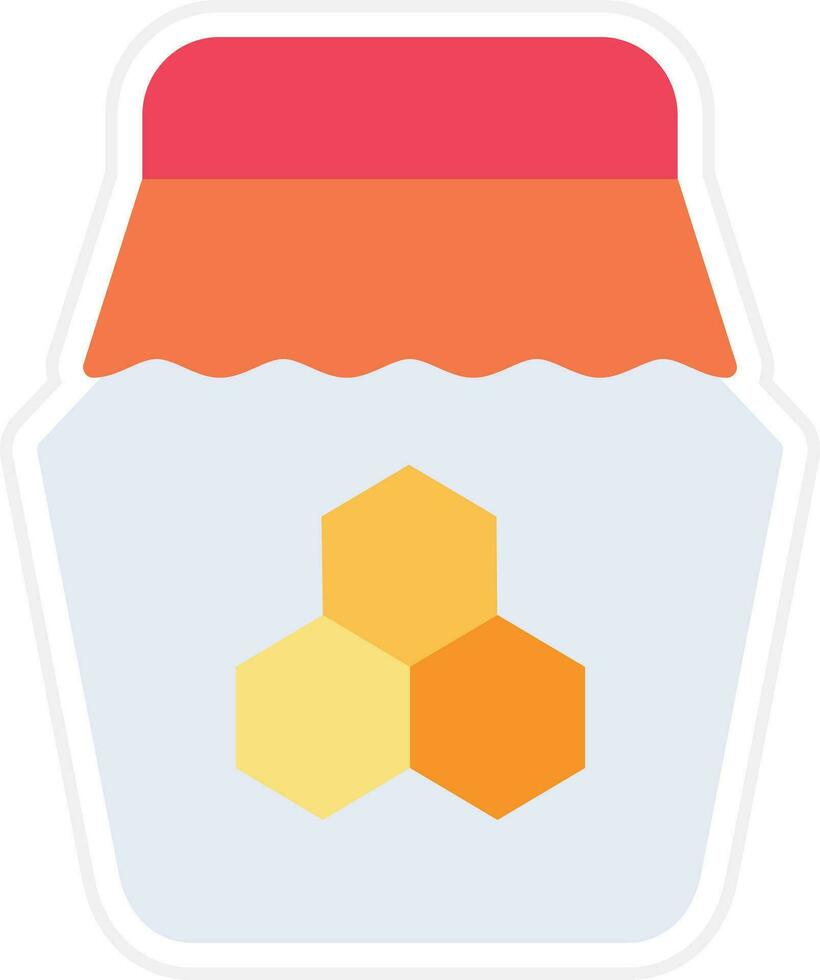 Honey Jar Vector Icon